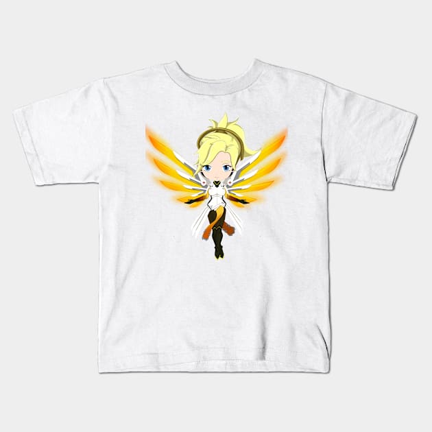 Angel of Mercy Kids T-Shirt by Pastelpandabum